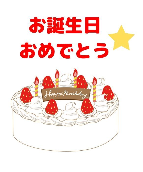 お誕生日おめでとう 無料ラインスタンプ「HAPPY BIRTHDAY」無料ラインスタンプ