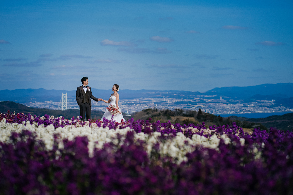 花畑記念庭園ロケーションプランフォトウェディング・前撮り・結婚写真