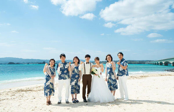 沖縄結婚式のゲスト・親族の服装マナー おすすめドレス・かりゆし - IKINAイキナ