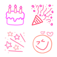 誕生日にまつわる手描きイラストのイラスト素材63194029- PIXTA