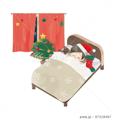 クリスマスツリーとプレゼントがある暖炉の部屋 02237013832 の写真・イラスト素材アマナイメージズ