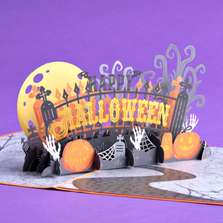 ハロウィンです🎃ポップアップカード ポップアップ popupcard popup 3Dカード 立体切絵 立体カードペーパークラフト ペーパーアート 手作りカード サンキューカード サンキューレター クリスマスカード バレンタインカード バースデーカードグリーティングカード