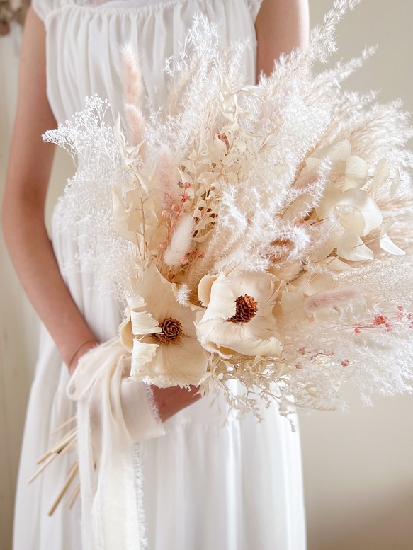 ウェディングブーケ ドライフラワーブーケ ブーケ ナチュラルブーケFleur Loke～フルールロケ