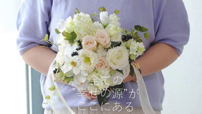 ウエディングブーケ ブートニア リストブーケ 花束 花飾り 結婚式 バラ造花 手首の花 花嫁 披露宴 手作り キット ブライダルブーケ 造花のリース ブーケ手作り教室ウェディングブーケ倶楽部@大阪造花の手作りブーケレッスン専門店
