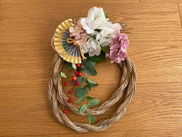 藁から手作り しめ縄リース＜猫ちぐら工房げん＞正月飾り ハンドメイド 手づくり しめ飾り お正月 しめ縄飾り 新潟県 出雲崎町新潟県出雲崎町JRE MALLふるさと納税