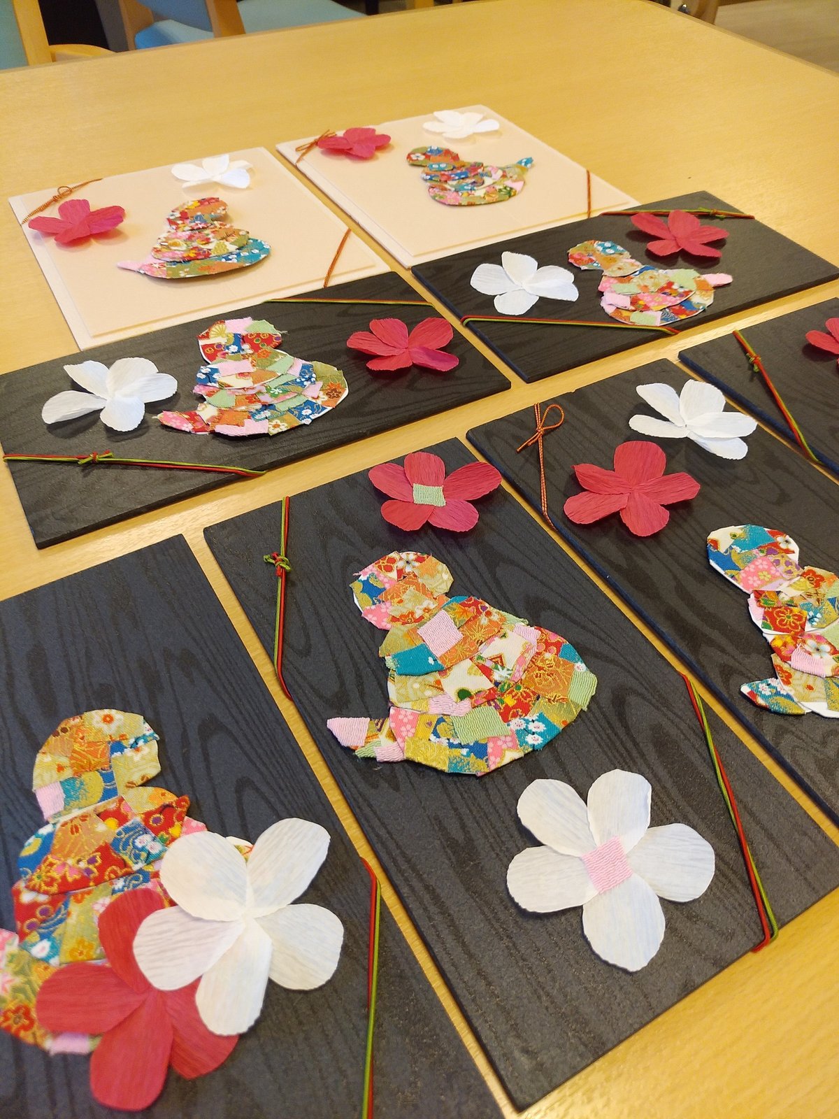 お正月壁画！コミュニティホーム美唄・美唄市東地区生活支援センターすまいる社会福祉法人 渓仁会