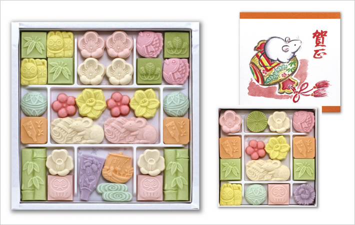 干支菓子６個入・巳 お取り寄せギフト京都の和菓子 京みずは