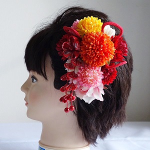 七五三 3歳様向け髪飾り 桜かんざし 新日本髪にも 卒業式 卒園式 入学式 入園式 つまみ細工iichi日々の暮らしを心地よくするハンドメイドやアンティークのマーケットプレイス