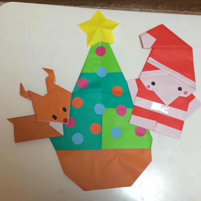 折り紙 トナカイとソリに乗ったサンタクロースの作り方☆簡単でかわいい！│子供と楽しむ折り紙・工作