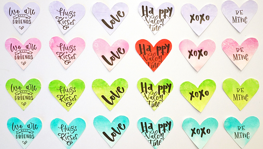 バレンタイン タグ 10枚 アーチ型 文字変更可 タグ・台紙 えみん 通販 17204343Creema クリーマ