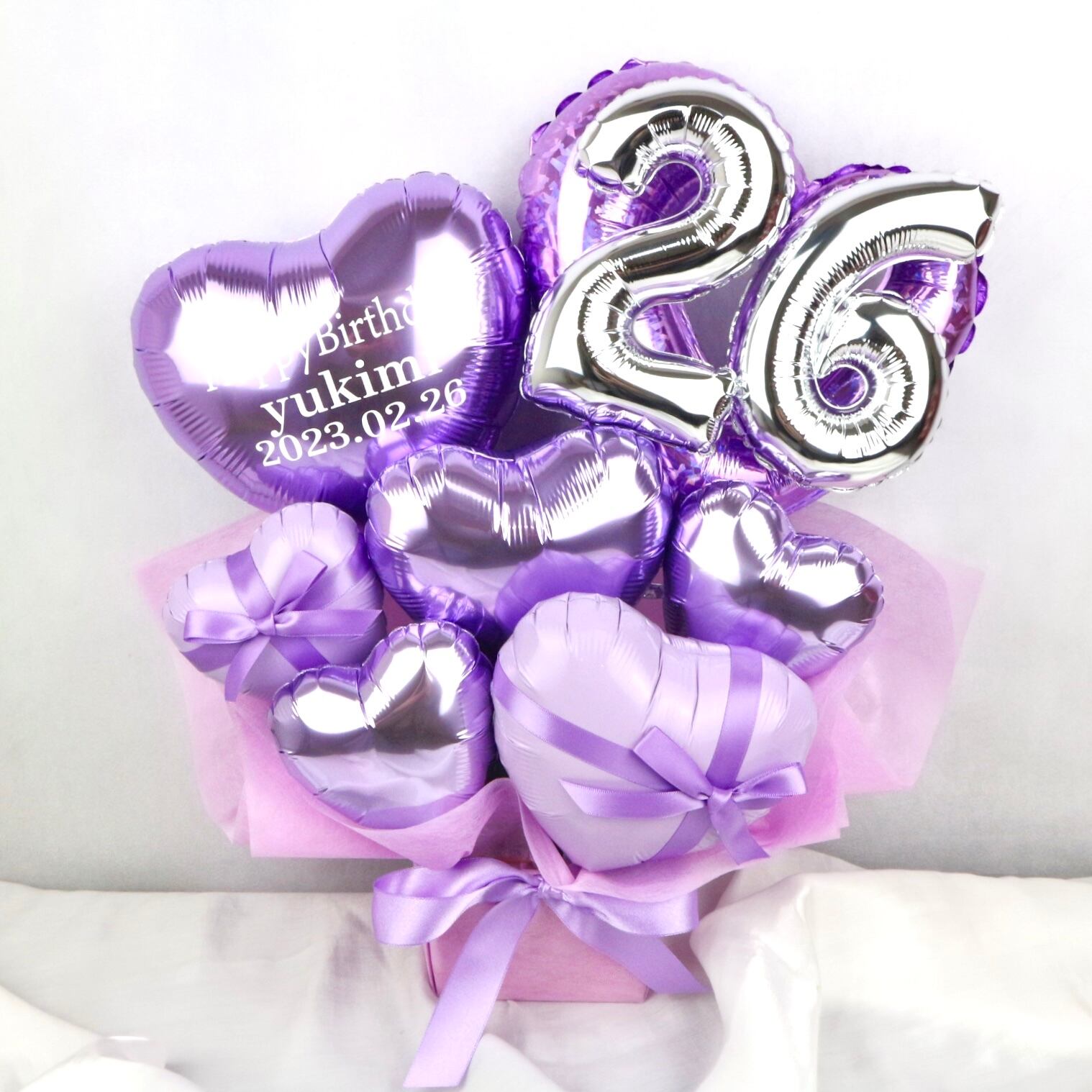 スターバルーンブーケ メッセージシール付き