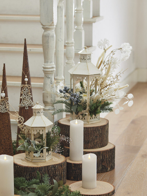 クリスマスのキャンドルホルダーアレンジFla-co フラコ- フラワーアレンジ作品投稿サイト