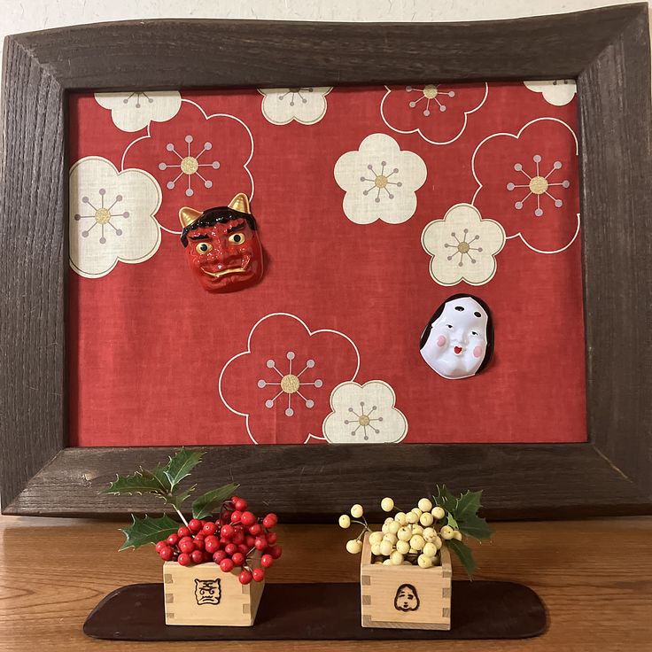 No.71壁面飾り節分壁面飾り2月壁面飾り豆まき 鬼 節分の壁面 60㎝×75㎝サイズ 保育 介護施設 デイサービス 2月 病院 図書館 豆まき 鬼イベント 飾りつけ 切り絵 ほぼさぽ 通販 18700252Creema クリーマ