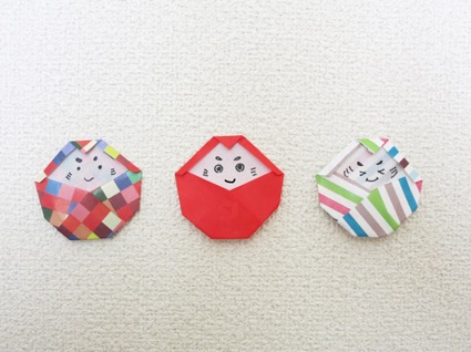 折り紙「だるま」の折り方まとめ５選 - おりがみの時間