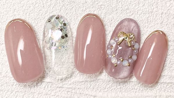 冬☆クリスマスネイル・雪の結晶ネイルアートネイルサロン・エステサロン peach pot スタッフブログ☆所沢