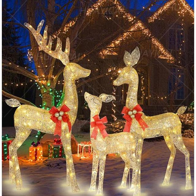 FRPオブジェ クリスマスの大きなソリ 4人乗り置物 人物 人形 クリスマス サンタクロース トナカイ 店舗 イベント ディスプレイ 実物大等身大 リアルwhlny英国 Smart Garden クリスマス オブジェ ソリに乗るトナカイ ブリキ製 屋外 飾り 人形 置物 雑貨