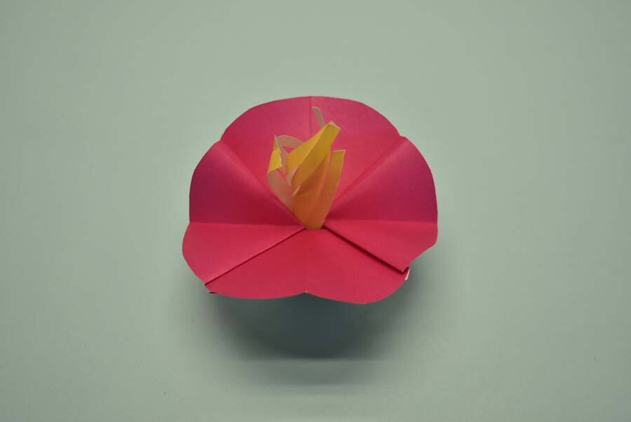 卒業式に友先輩にあげる折り紙で花束簡単TikTok