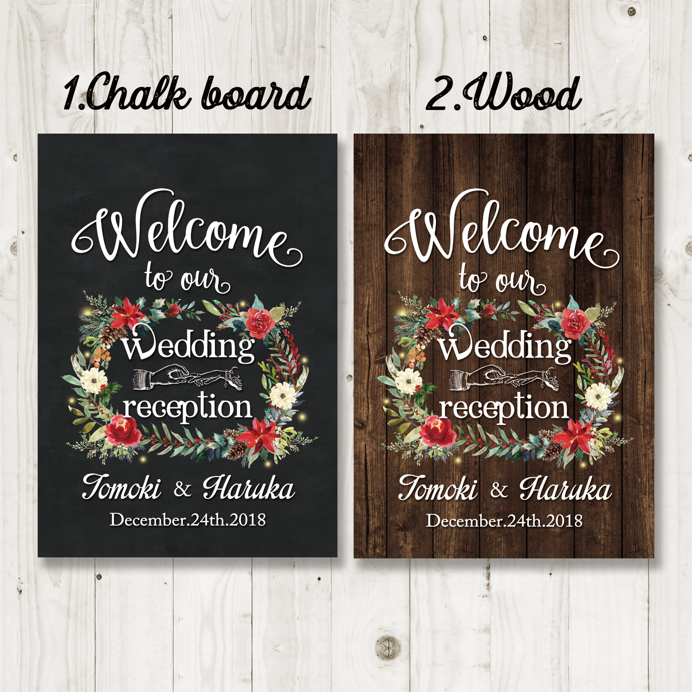 □ウェルカムボード 手作りキット□ クリスマス ボード 手作り 写真立て プレート キット 材料 新築祝い 結婚祝い □送料無料□ -アトリエブルージュ・flower shop - プレゼント＆ギフトのギフトモール