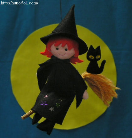 100均のフェルト使用 子供のハロウィンかぼちゃ衣装の作り方How to make children's Halloween costumes