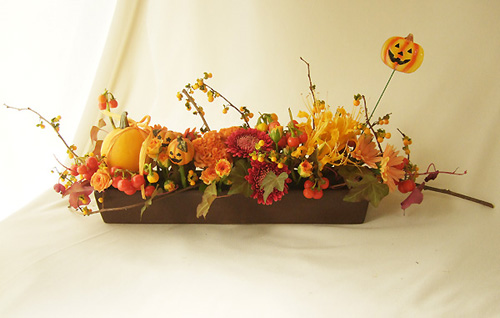 ウォールフラワー116 ハロウィン Halloween Arrangement01 ～ハロウィンアレンジメント01～フラワーアレンジメントＫＡＭＯＥ