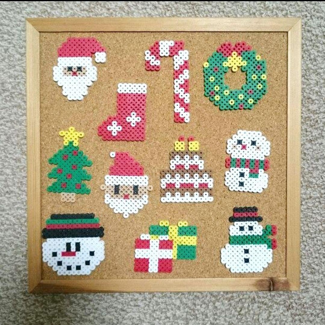 アイロンビーズ サンタ！雪の結晶！ナイトメア！ツリー！☆クリスマス図案まとめ☆ - ぬんびりぶろぐ