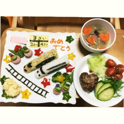 娘の誕生日ごはん◇簡単技も使って可愛いプレートに〜 : 日々のくらし手帖 Powered by ライブドアブログ