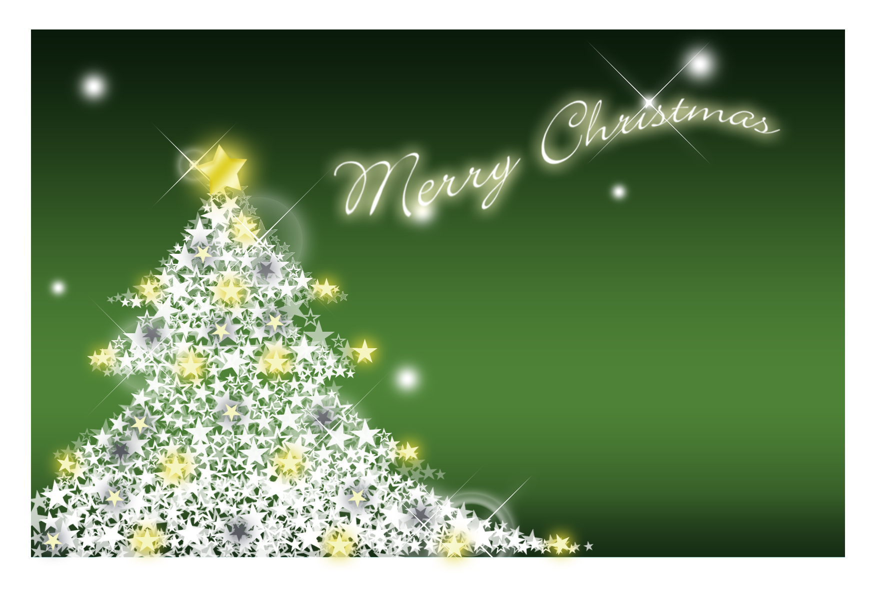 クリスマスカード はがき 名刺無料カード 商用利用可能