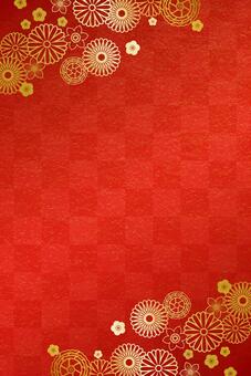 和柄の和紙の年賀状背景イラスト - No: 24466410無料イラスト・フリー素材なら「イラストAC」