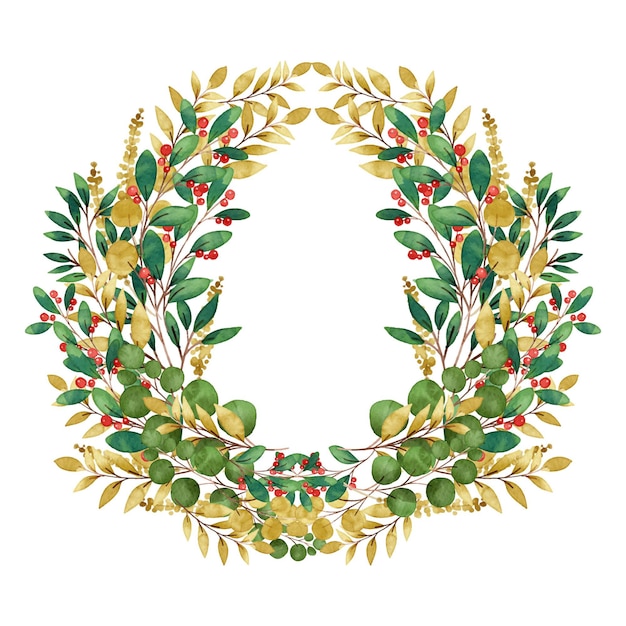 クリスマスリースのイラスト03無料のフリー素材 イラストエイト