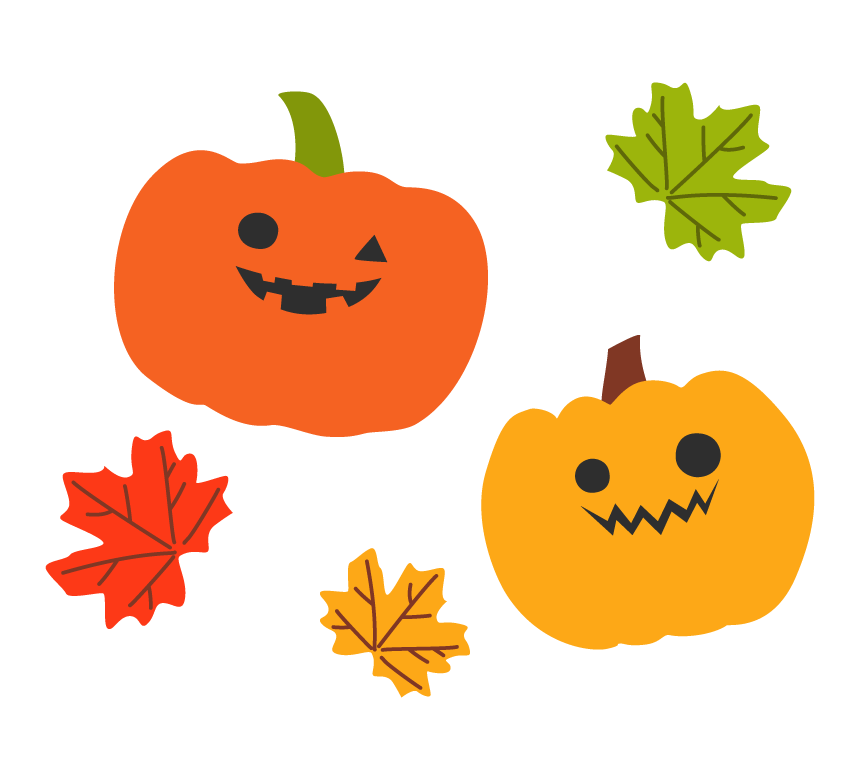 フリーイラスト：ハロウィンのクロネコ