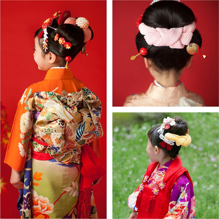 七五三7歳髪飾り白 赤A かのこ ちんころ 日本髪ヘアアレンジ 四つ身 卒業式 卒園式 二分の一成人式 ママ振袖 ヘッドドレス アクセサリー枯れない花 ギフトフラワー エタネラ通販 18411742Creema クリーマ
