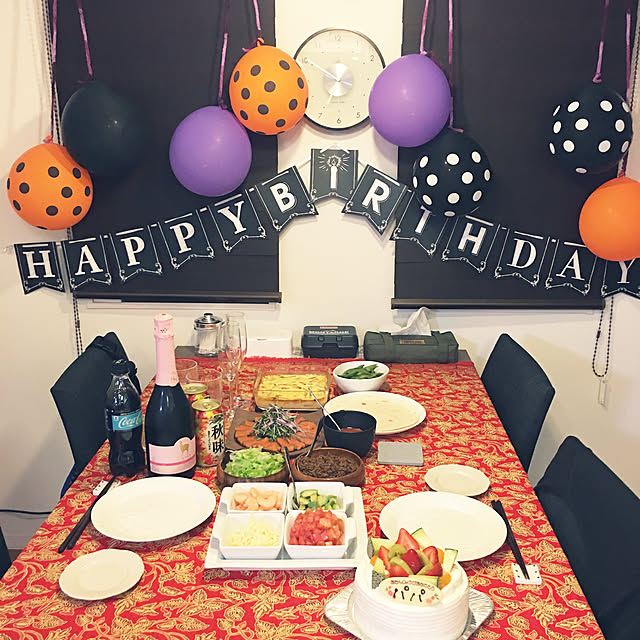 ダイソー パーティー 飾りの商品を使ったおしゃれなインテリア実例RoomClip ルームクリップ