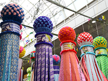 簡単工作 リボンで七夕飾りを作ろう☆貝飾り•お花飾り☆ くるくる可愛い！100均キッズクラフト☺リボン&キッズクラフト❁アトリエパイナップルリリーAPL