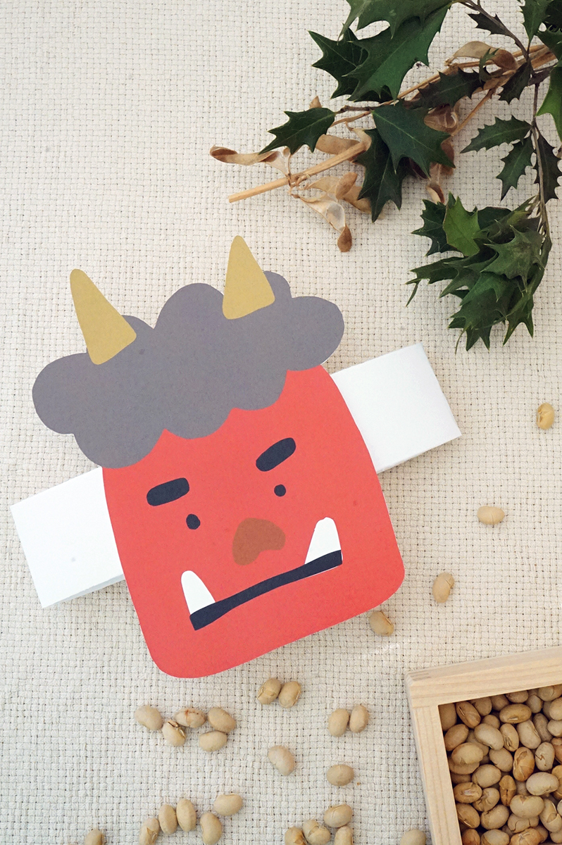 節分ガーランド鬼に金棒 - A.GOminne byGMOペパボ 国内最大級のハンドメイド・手作り通販サイト