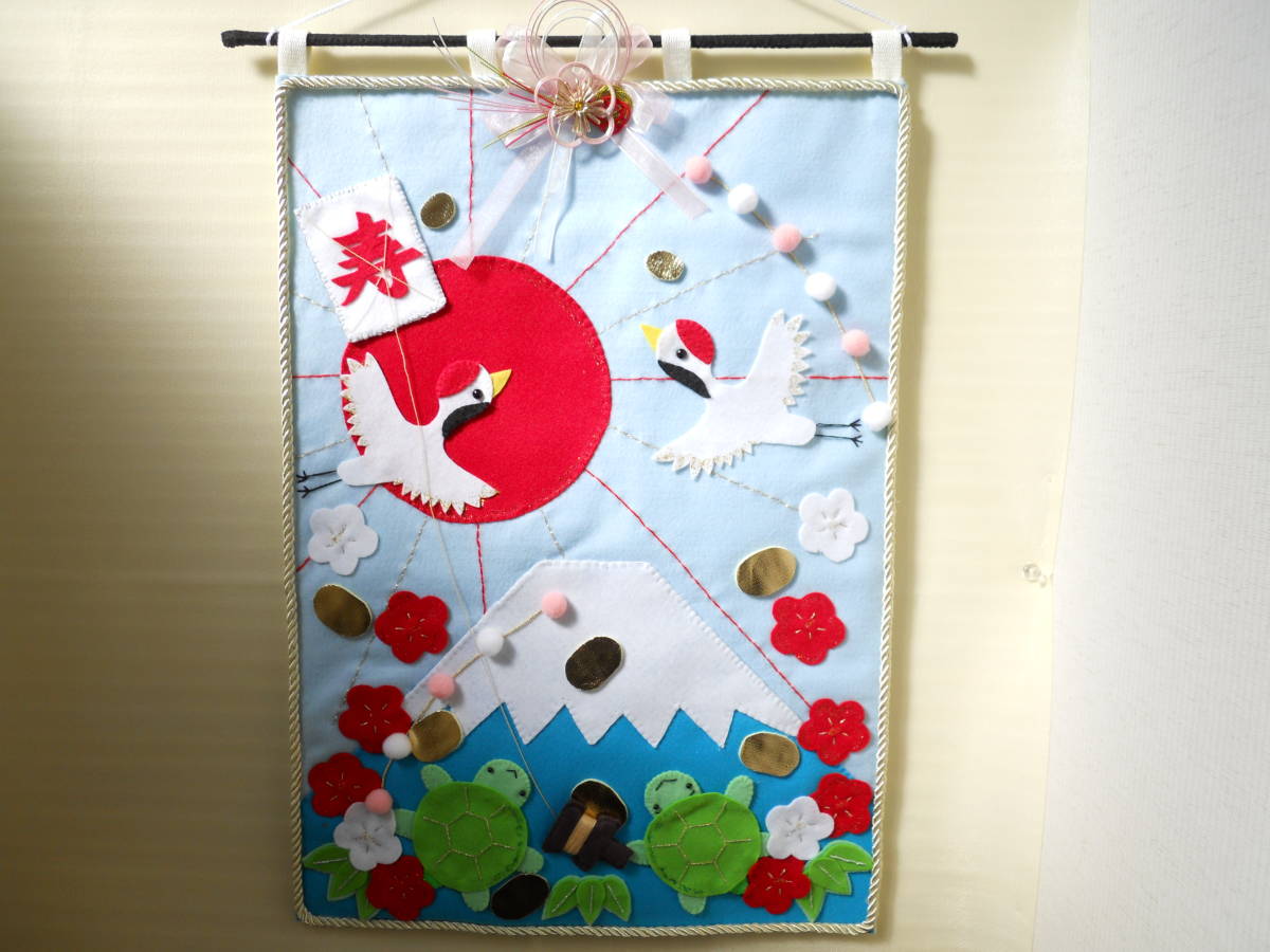 ✨お祝い、お正月タペストリー 大正ロマン系 ⑫✨ パッチワークキルトハンドメイド パッチワークキルト 干支のタペストリー・とら お正月飾り -COTTON FLOWERminne byGMOペパボ 国内最大級のハンドメイド ・手作り通販サイト