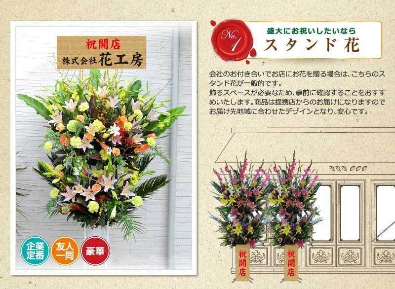 開店祝いのお花や胡蝶蘭・観葉植物・アレンジメントなどのお祝い花とマナーなら花秘書