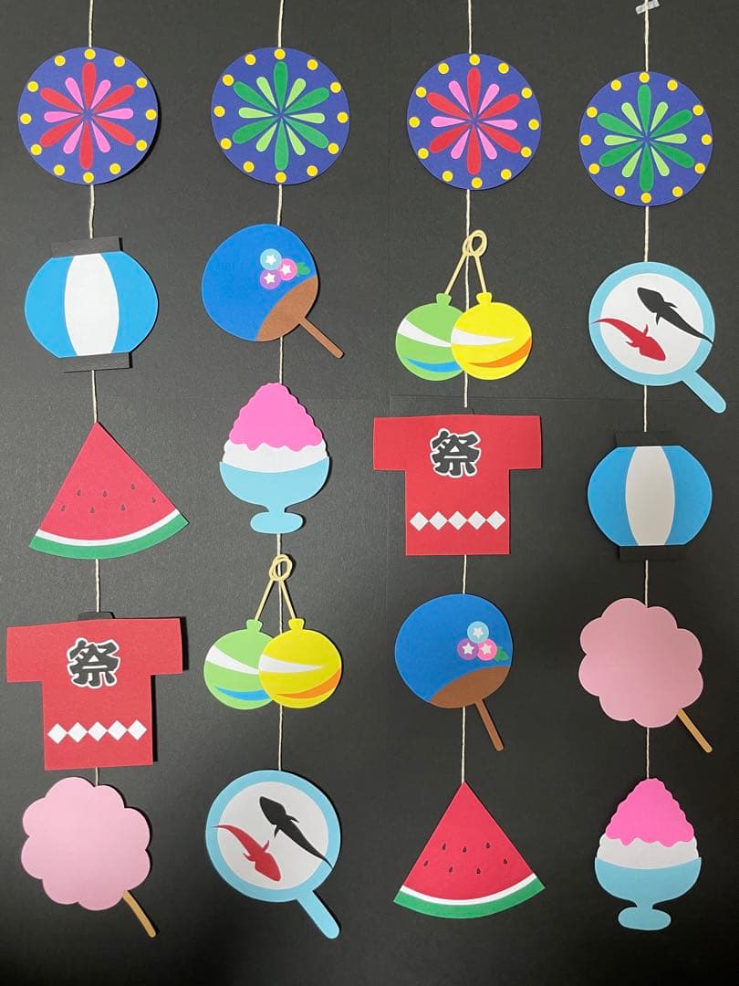 夏祭り ガーランドイラスト無料イラスト・フリー素材なら「イラストAC」