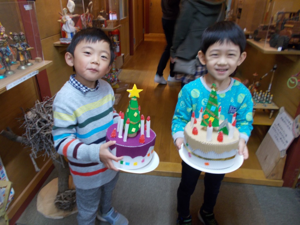 クリスマスサンタケーキツリー季節の製作制作保育壁面幼稚園工作冬