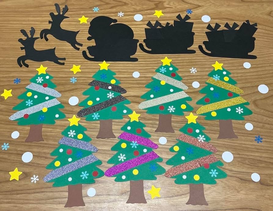 壁面飾り クリスマスの壁面 クリスマスツリーＭＹ介護の広場