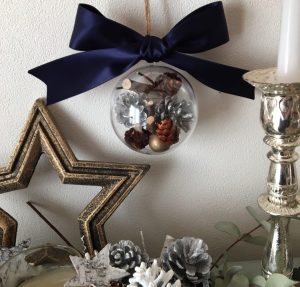 クリアボール 80 オーナメントボール クリスマスツリー飾りカプセル 送料込みLis Blanc リスブラン