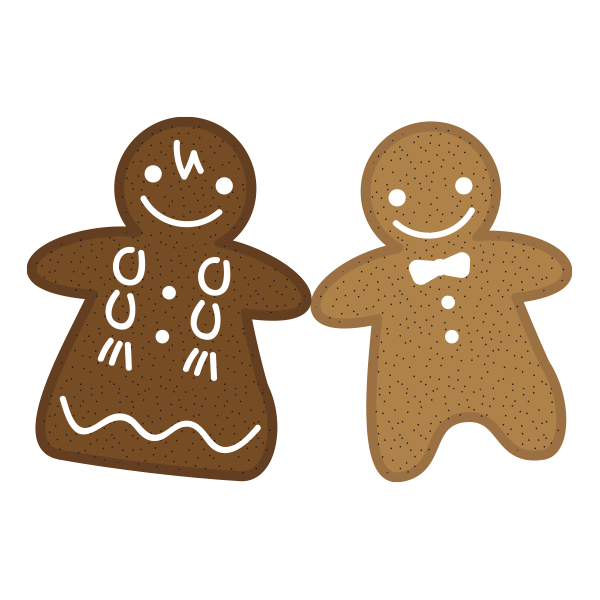 クリスマスクッキー 雪だるま：イラスト無料