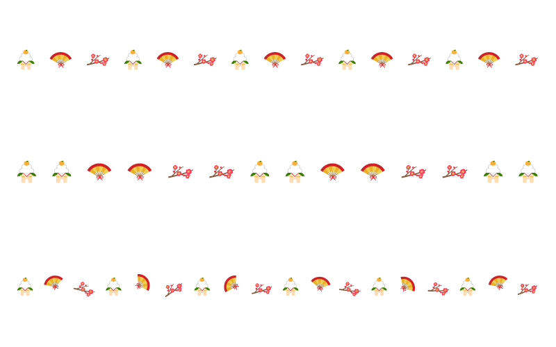 年賀状 お正月ライン素材セット イラスト素材4641425- フォトライブラリ