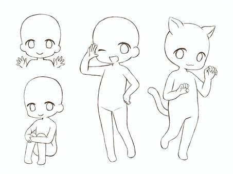 ハロウィン」のアイデア 11 件構図 イラスト, ちびキャラ ポーズ, スケッチ