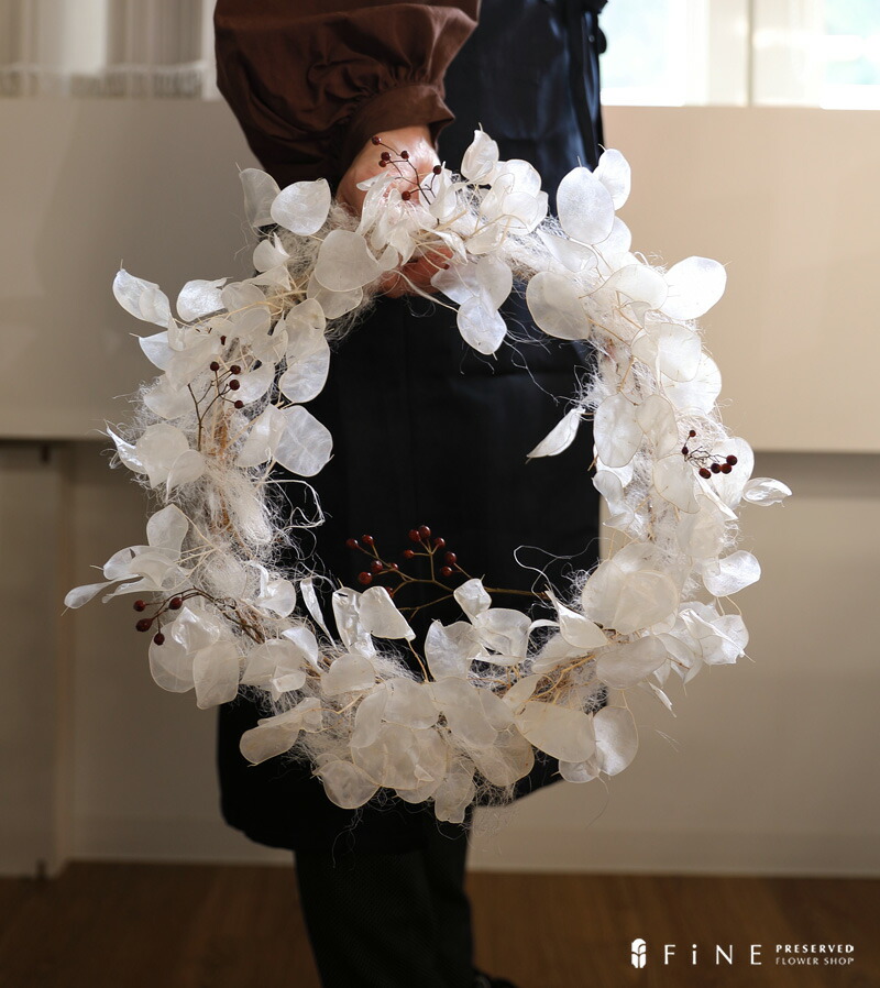 白のクリスマスリースLichirin's STORE