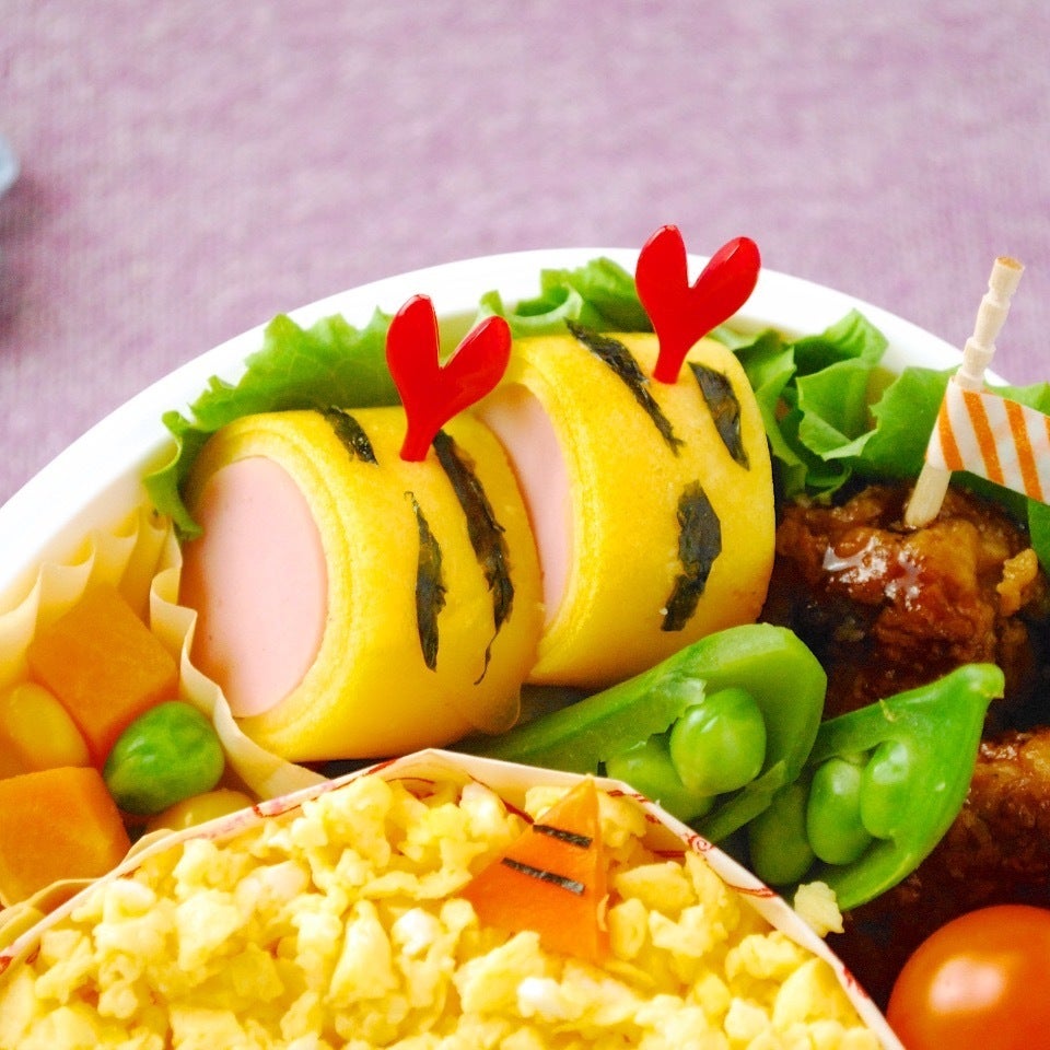 節分キャラ弁♪マリオ鬼とルイジ鬼