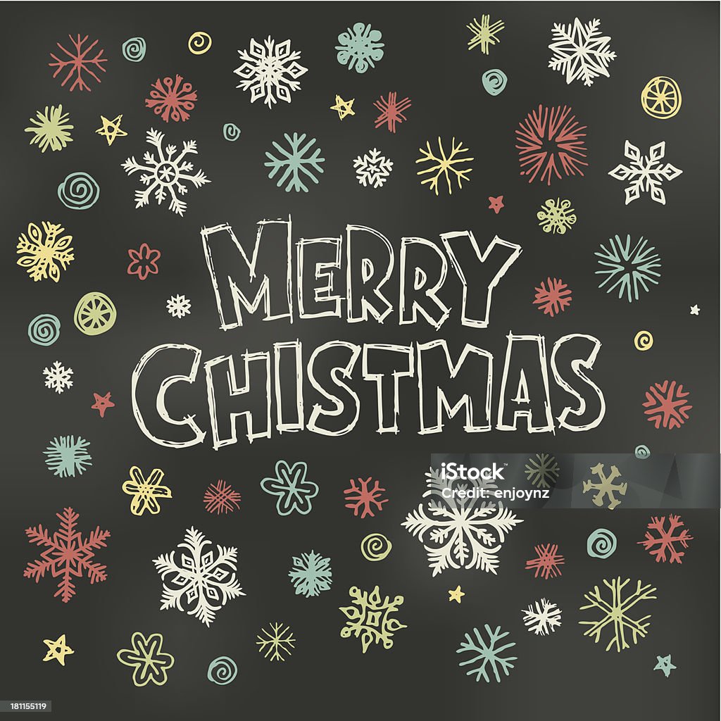 クリスマス黒板デザイン - クリスマスのベクターアート素材や画像を多数ご用意 - クリスマス, 教育, 校舎 - iStock