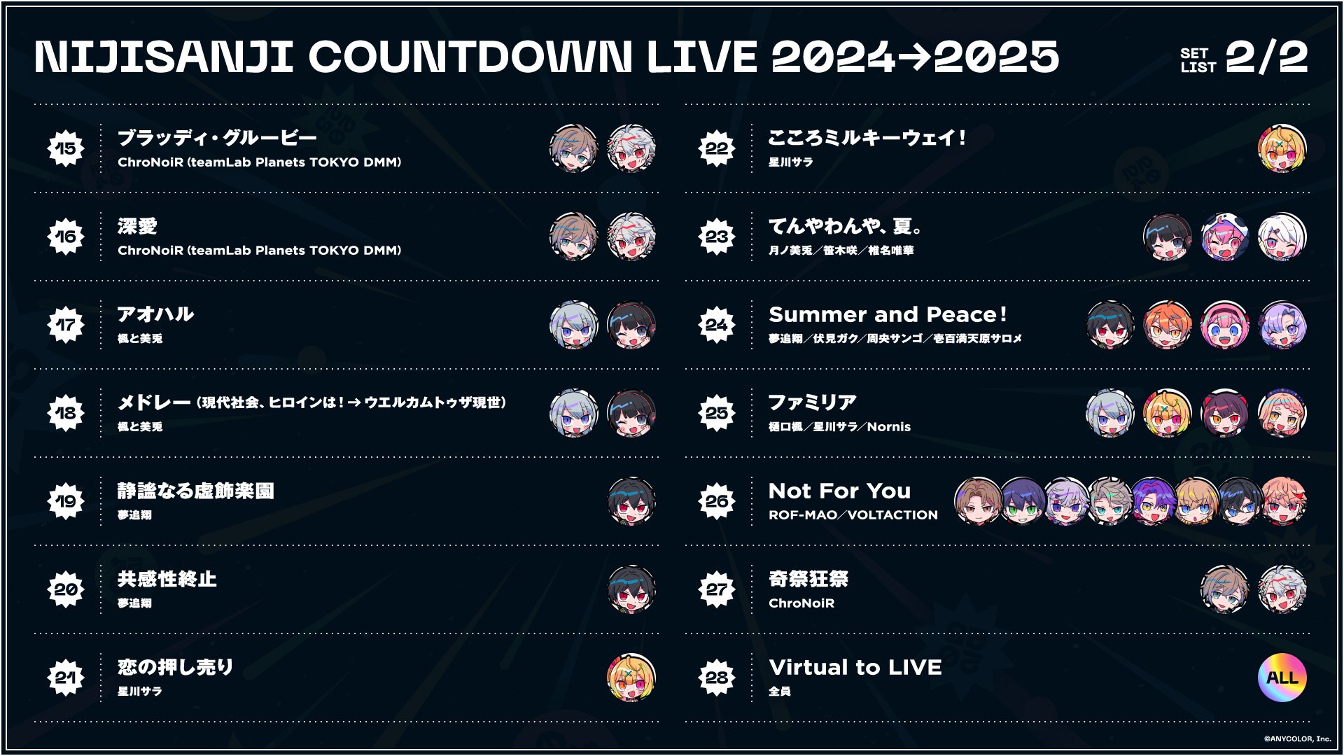 Jフェス特番 配信タイムテーブル発表！ ライブ映像を4夜連続でお届けします。COUNTDOWN JAPAN 24 25