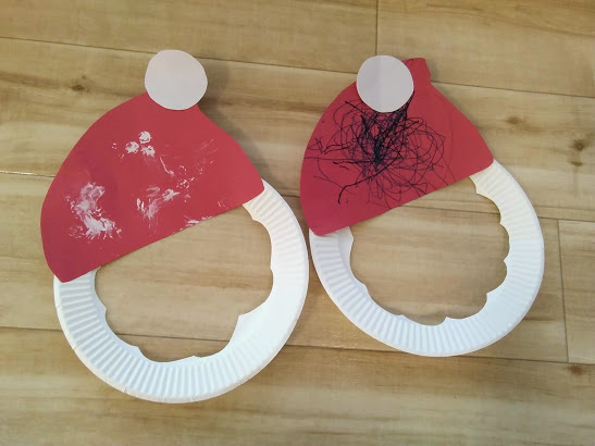 色画用紙で クリスマス帽子 を作ろう