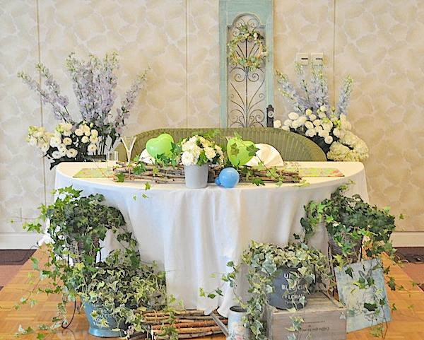 高砂 装飾セット 結婚式 披露宴 メインテーブル装飾 アーチ フレーム 布 テーブルありの高砂