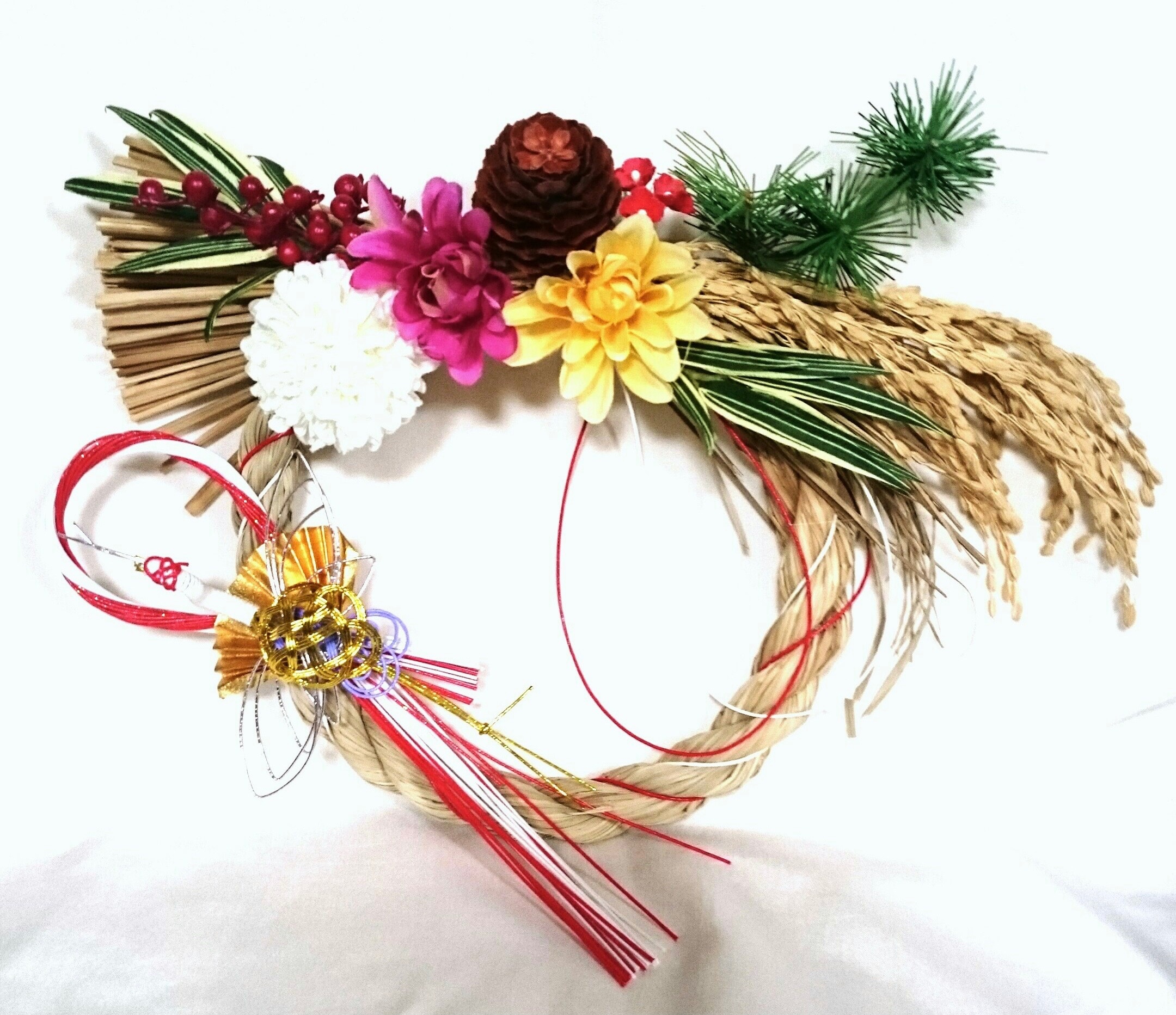 簡単なしめ縄リースの作り方ガイド